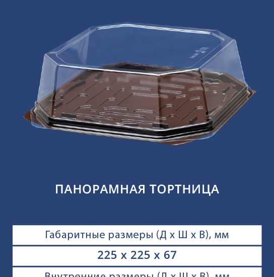 7425Н/7420 Панорамная тортница